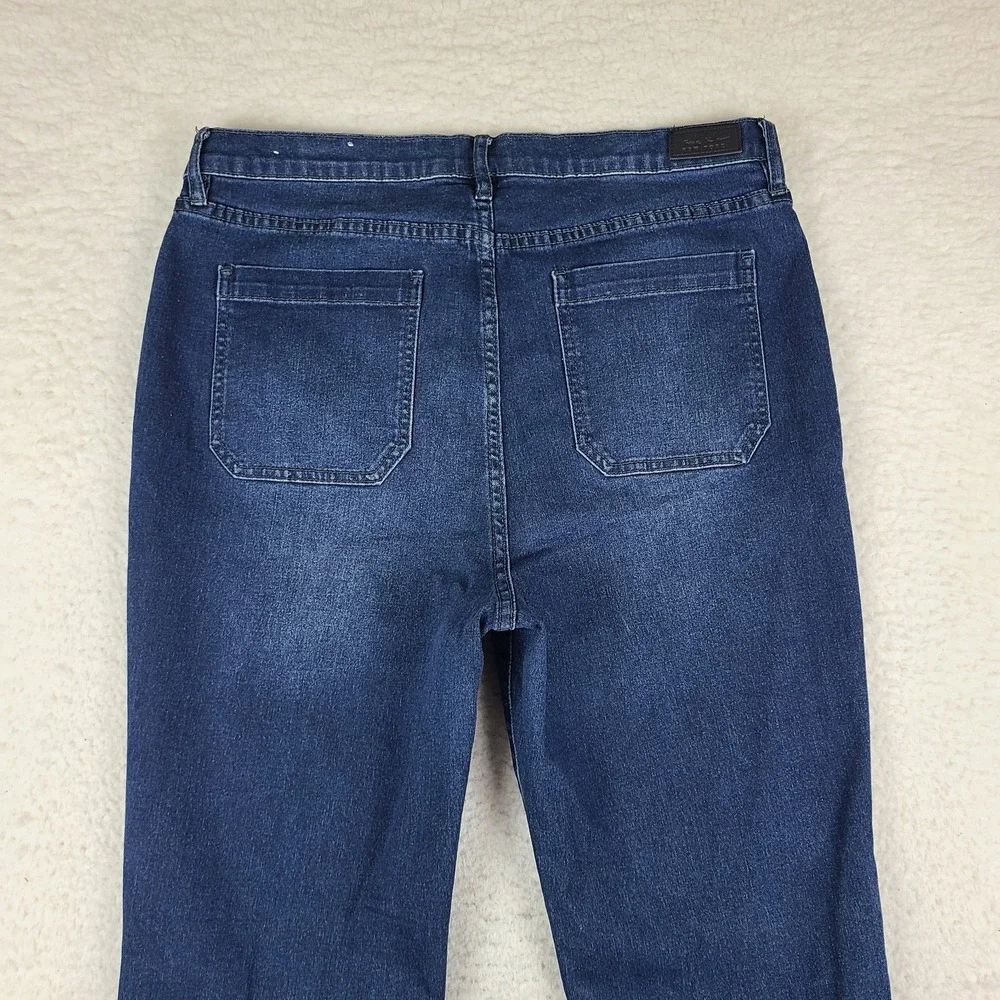 Nicole Miller Jeans Womens 16 Blue SOHO High Rise Skinny Dark Wash Denim
